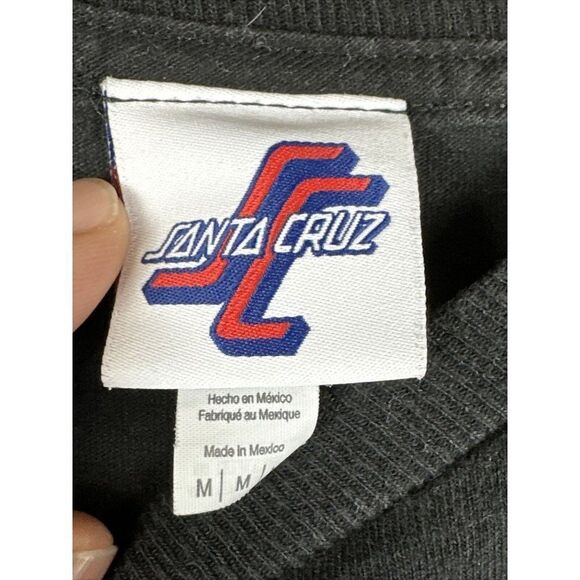 Santa Cruz T Shirt Logo Race Track Graphic Short Sleeve Men Medium Skateboarding - Picture 5 of 6